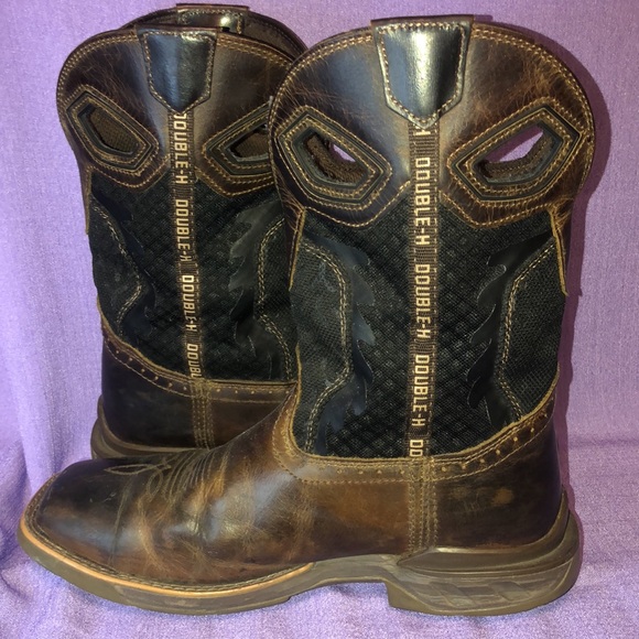 Used Men’s Double H Cowboy Work Boots Size 10.5D DH5366 - Picture 11 of 14